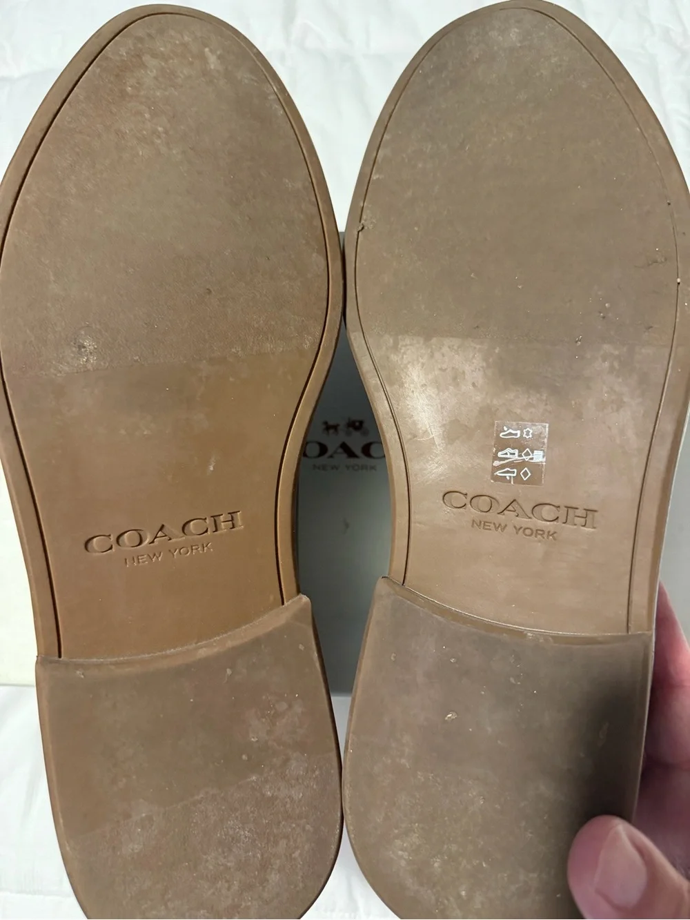Coach Men’s Brown Cap-Toe Derby Shoes